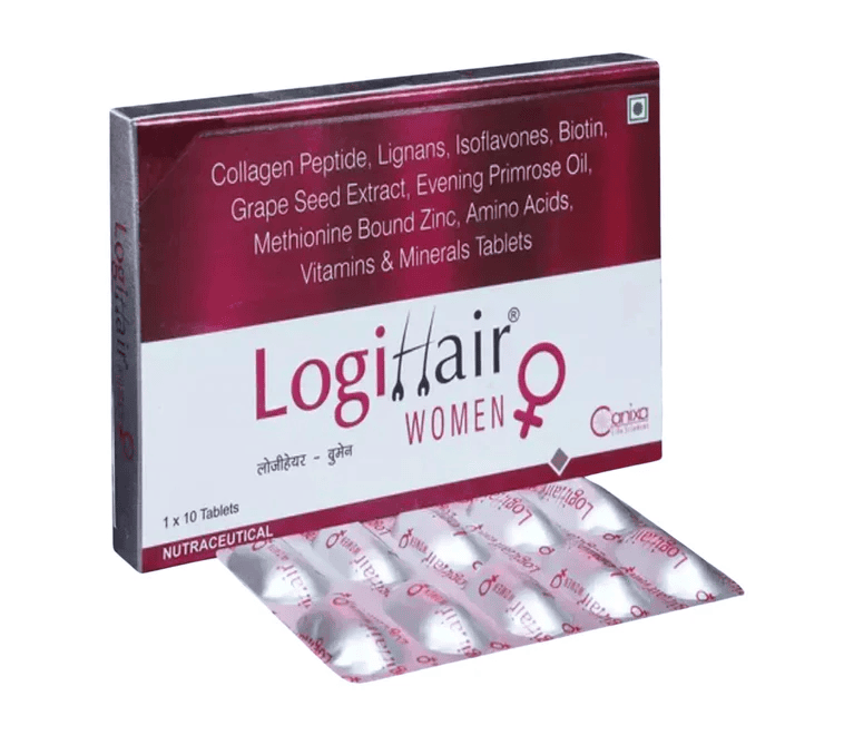 Buy Logihair Women Tablets for Hair Growth and Nutrition Support Online | Medish